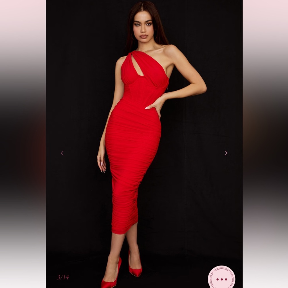 House of CB Red Valentina Dress